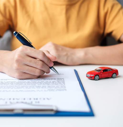 podpisanie umowy skupu auta